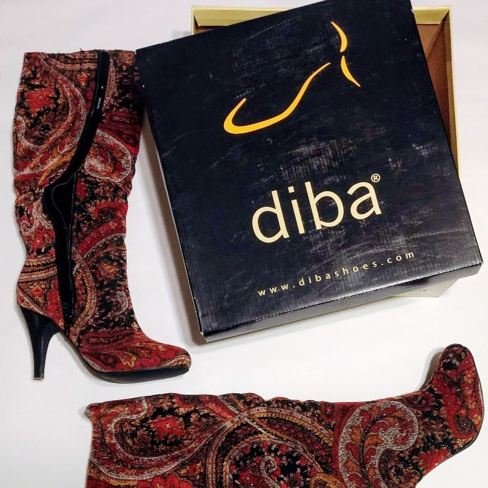 Diba half-calf high-heeled boots (SIZE 6)